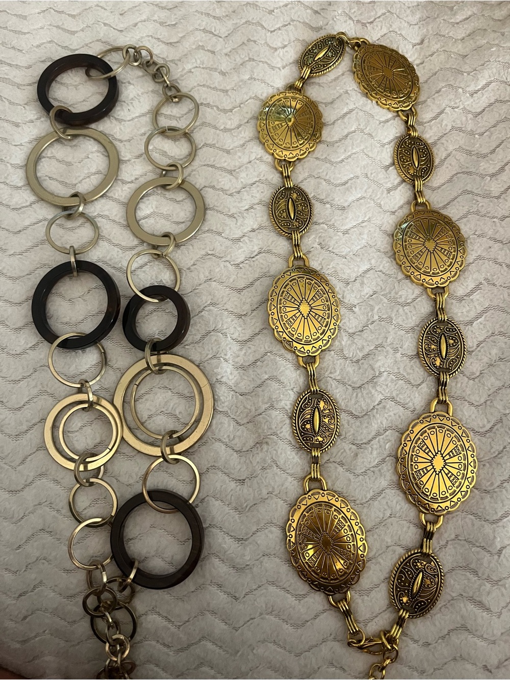 Gold-Tone and Mixed Metal Women's Statement Belts